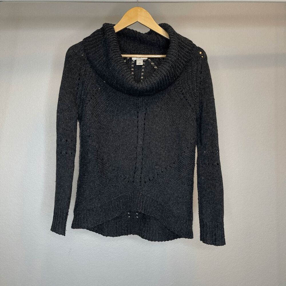 Loft Grey Turtleneck‎ Cowlneck Sweater Cottagecore Grandma